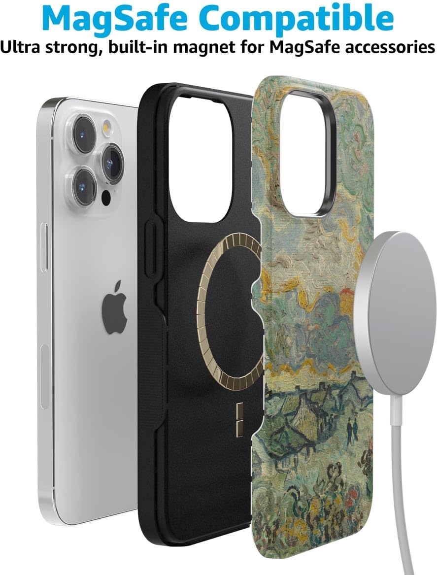 Casely iPhone 15 Pro Case | Van Gogh | Reminiscence of Vincent | Bold Protective Design | Compatible with MagSafe