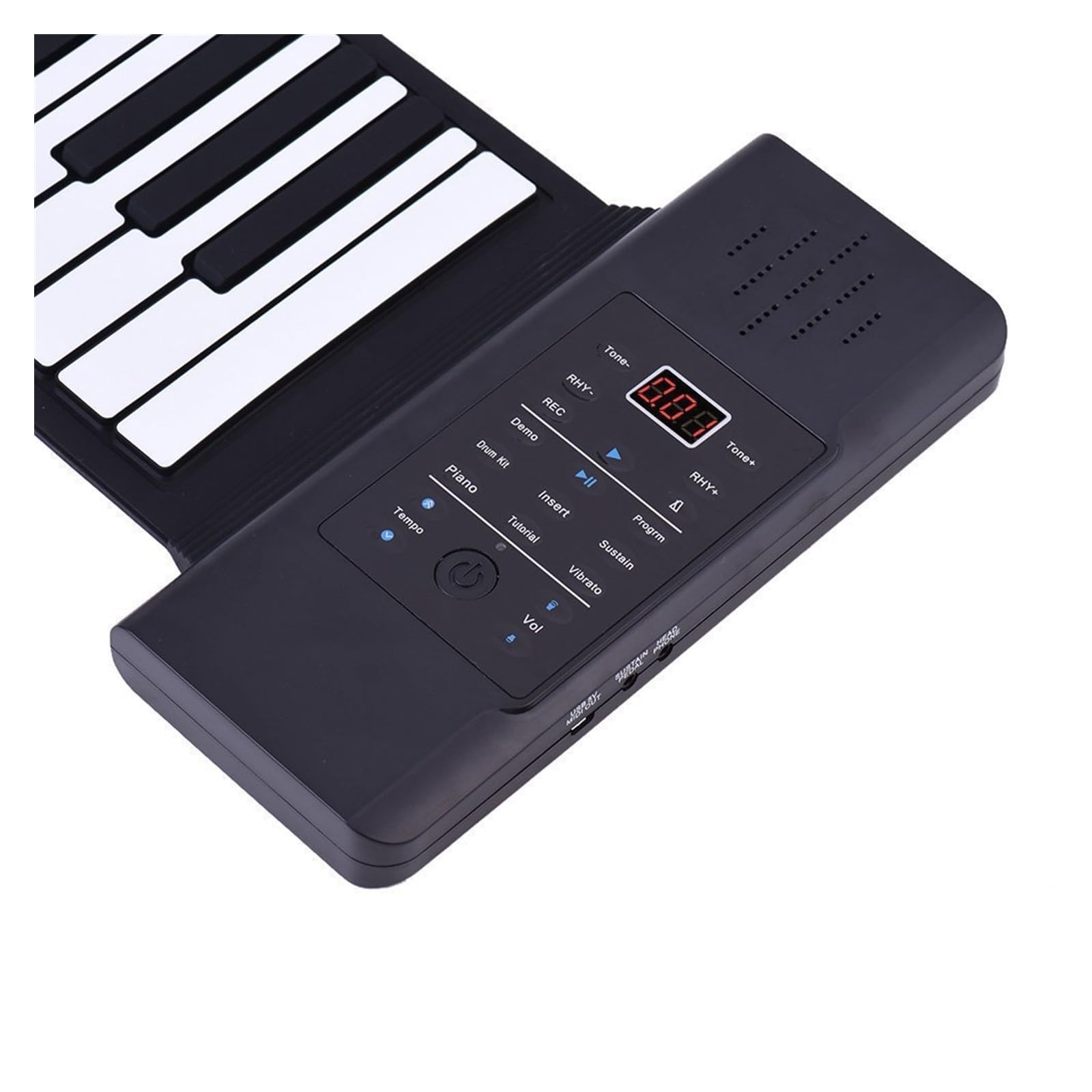 tastiera elettronica Tastiera Elettronica Pieghevole Incorporata In Silicone Addensato Per Pianoforte A 88 Tasti Arrotolati A Mano Per Adulti