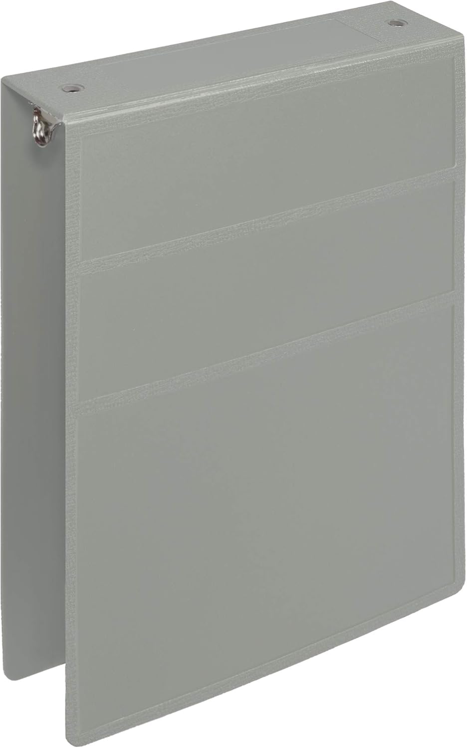 Carstens 2-Inch Heavy Duty 3-Ring Binder - Top Opening, Ash Gray, Durable Plastic, Precision No-Gap Rings, Waterproof Cover, No Pockets, Holds 300 US Letter Sheets, BPA-Free, Made in USA (2872-3R)