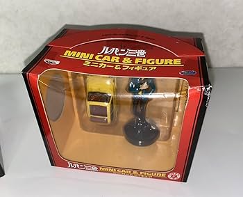 ルパン三世 フィギュア付きミニカー ルパン三世 ミニカー 銀色 フィギュア レトロ レア アニメ 昔