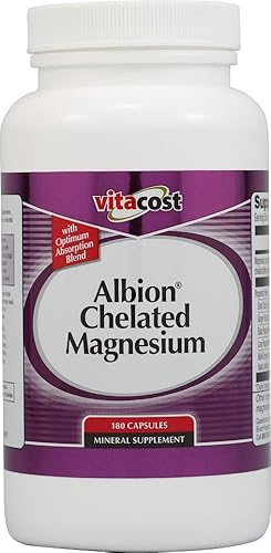 Vitacost Albion Magnesio Quelatado - 180 Cápsulas