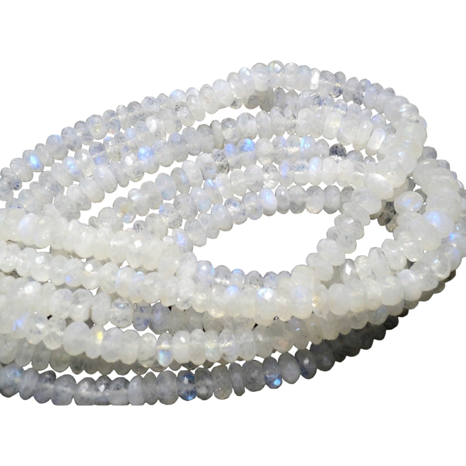 Perles à facettes en pierre de lune arc-en-ciel 8 mm pour fabriquer un cadeau d'anniversaire unique