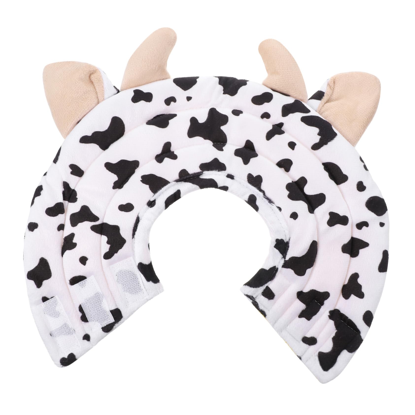 Ipetboom 2pezzi Collare Protettivo Per Animali Domestici Cotone Morbido Cono Per Design Forma Di Mucca Per Gatti e Cani Durante La Guarigione Da Ferite e Interventi Comodo e Traspirante
