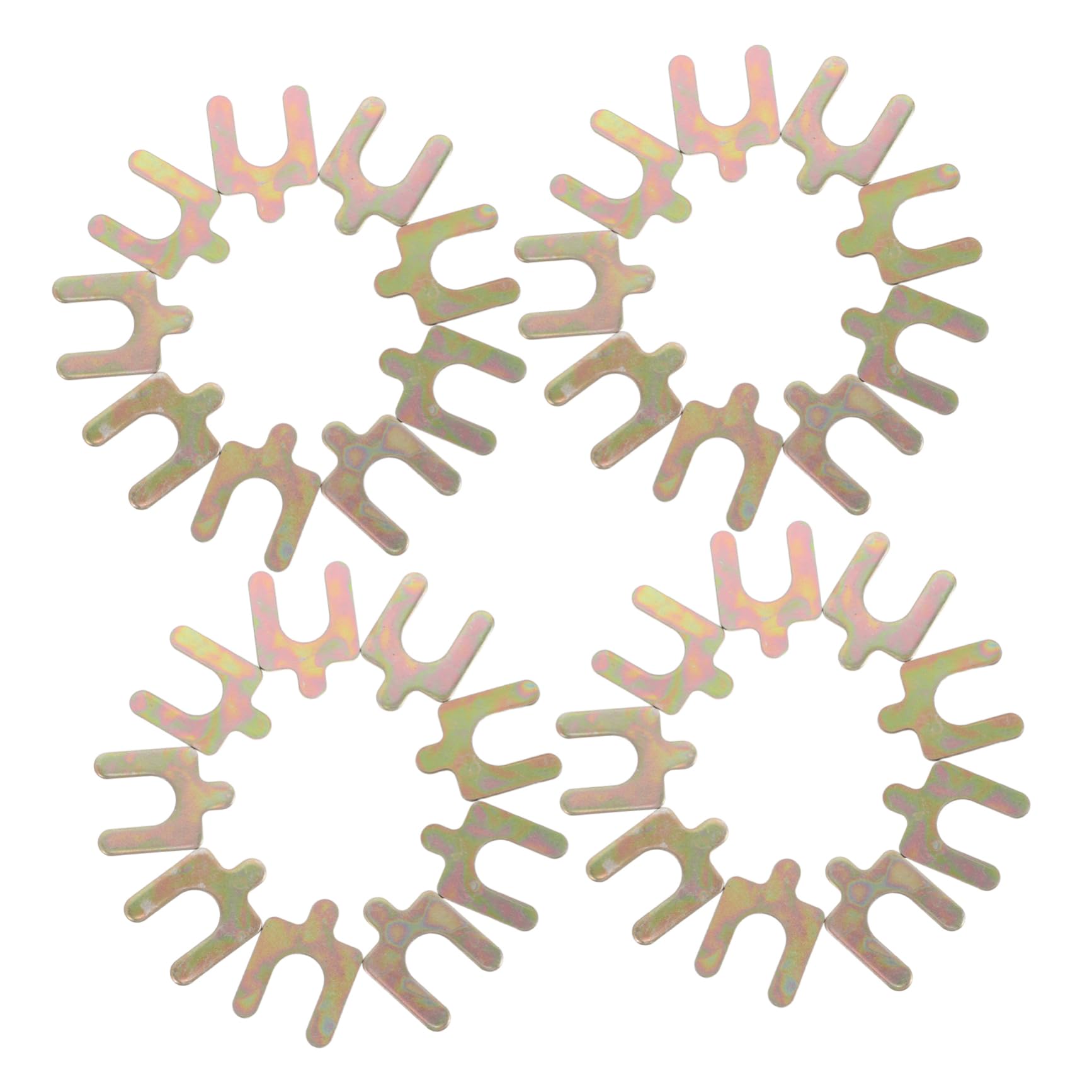 TIDTALEO 50pcs U-shaped Vehicle Alignment Shims Kit Metal Shims for Precision Car Wheel Alignment Thickness Enhanced Stability and Effortless Installation for Automotive Maintenance