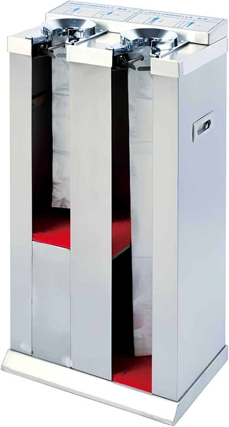 Automatic Double-Slot Dispenser for Wet Umbrella Storage in Public Spaces