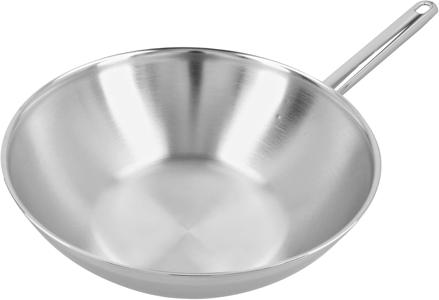Demeyere Wok 30 cm Wok/Stir Fry Pan – Frying Pans (Wok/Stir Fry Pan, Silver, 4.8 litres, 300 mm)