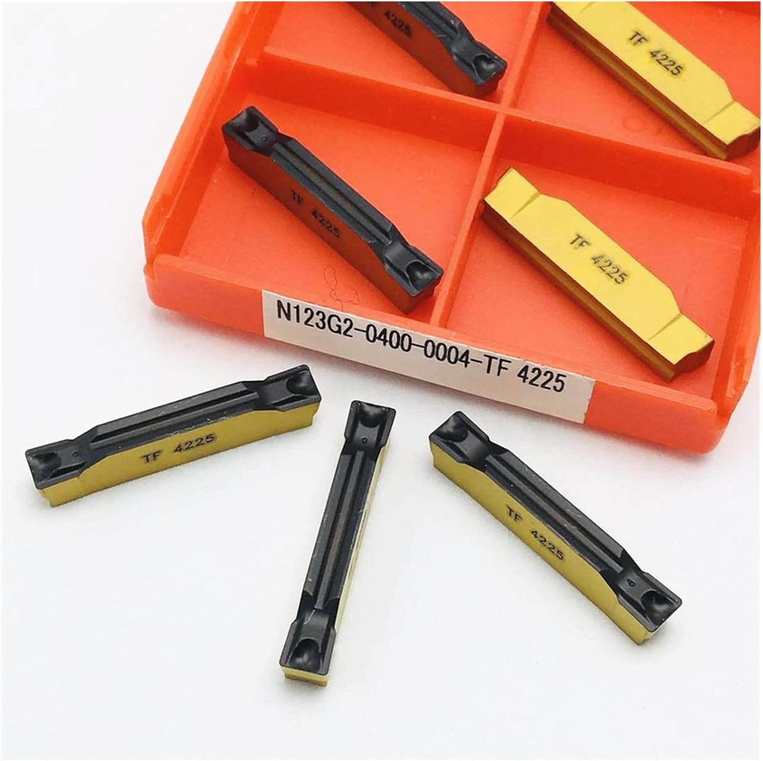 Carbide Tool Carbide N123G2 0400 0004 TF 4225 Metal Lathe Tool Slotting Tool CNC Steel Machining N123G2 Turning Insert N123G2 0400 TF 4225