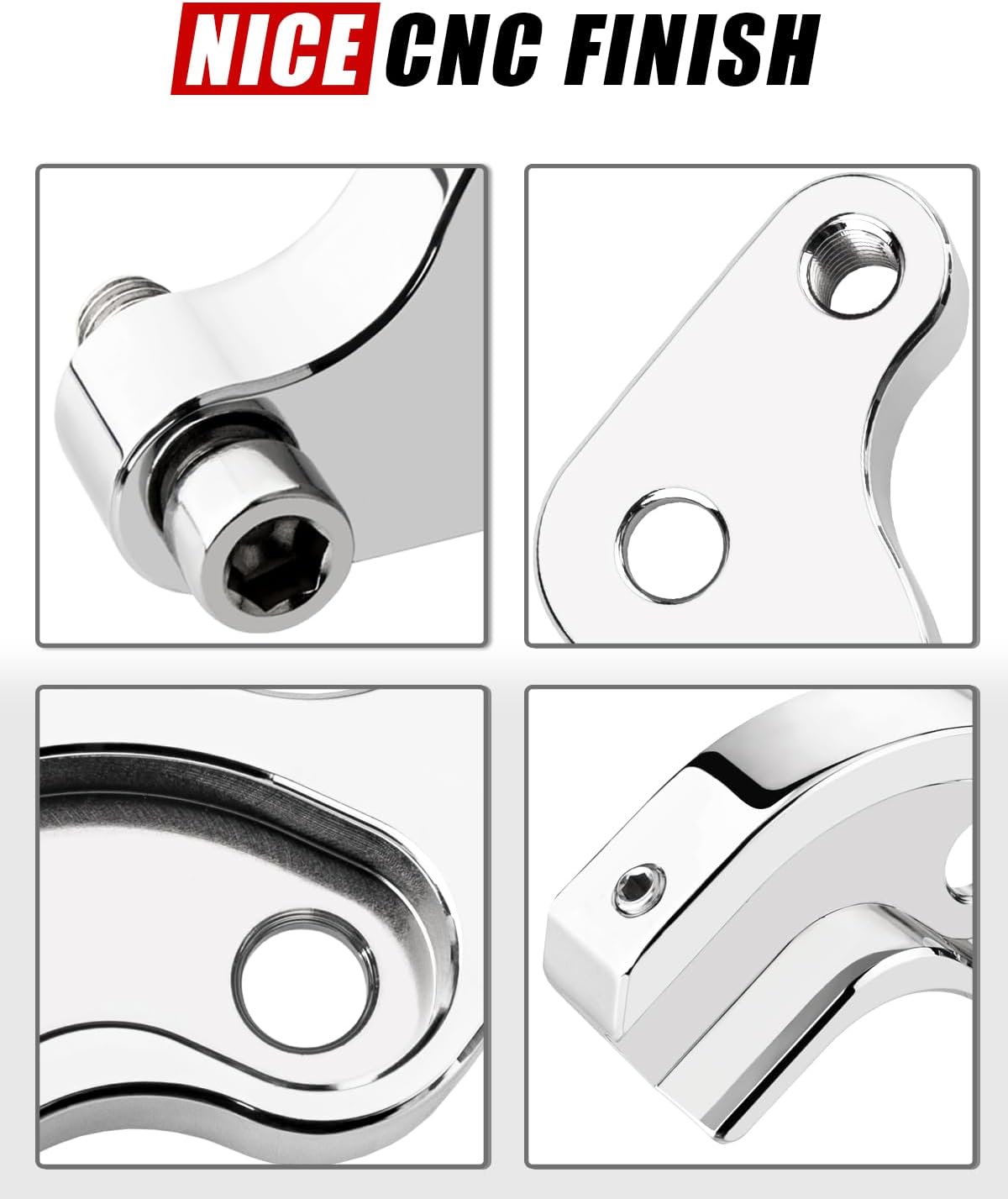 EZ Shift Neutral Gear Assist Kit for M8 Touring & Softail 2017-Up, CNC Aluminum Easy Neutral Shift Bracket, Improves Neutral Engagement & Shifting Efficiency (Chrome)