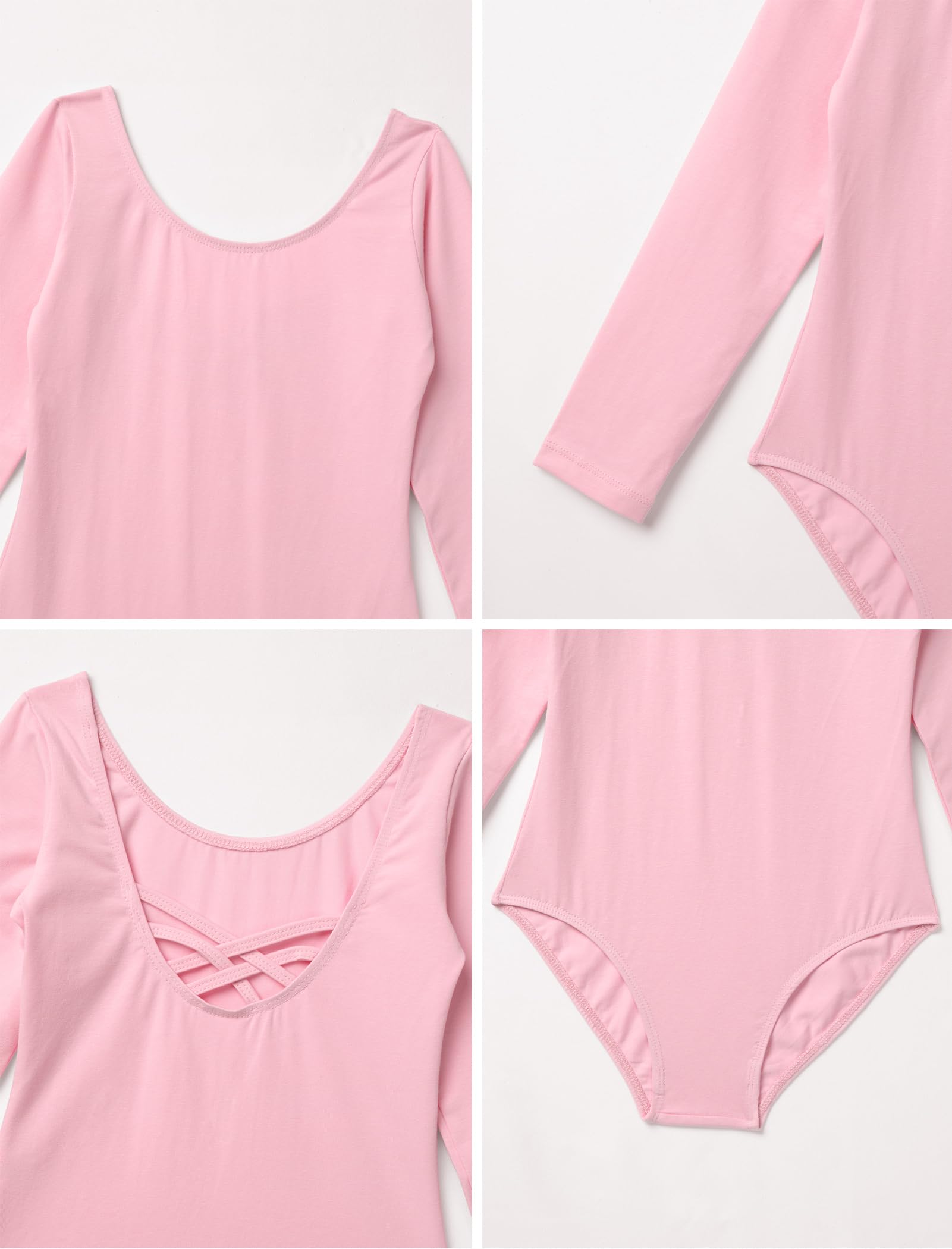 IDOPIP Vêtements de Ballet pour Enfants Robe Leotard Danse Justaucorps Jupe à Paillettes Deux Pièces Manches Longues Ballerines Fille
