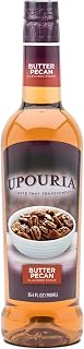 Upouria Butter Pecan Coffee Syrup Flavoring, 100% Vegan, Gluten-Free, Kosher, 750 mL Bottle - Pump Sold Separately
