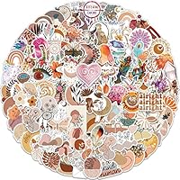 Aesthetic Pegatinas de Bohemia 100 Uds, Vintage Vinyl Stickers para Guitarra, Equipaje, Scooter, Scrapbooking