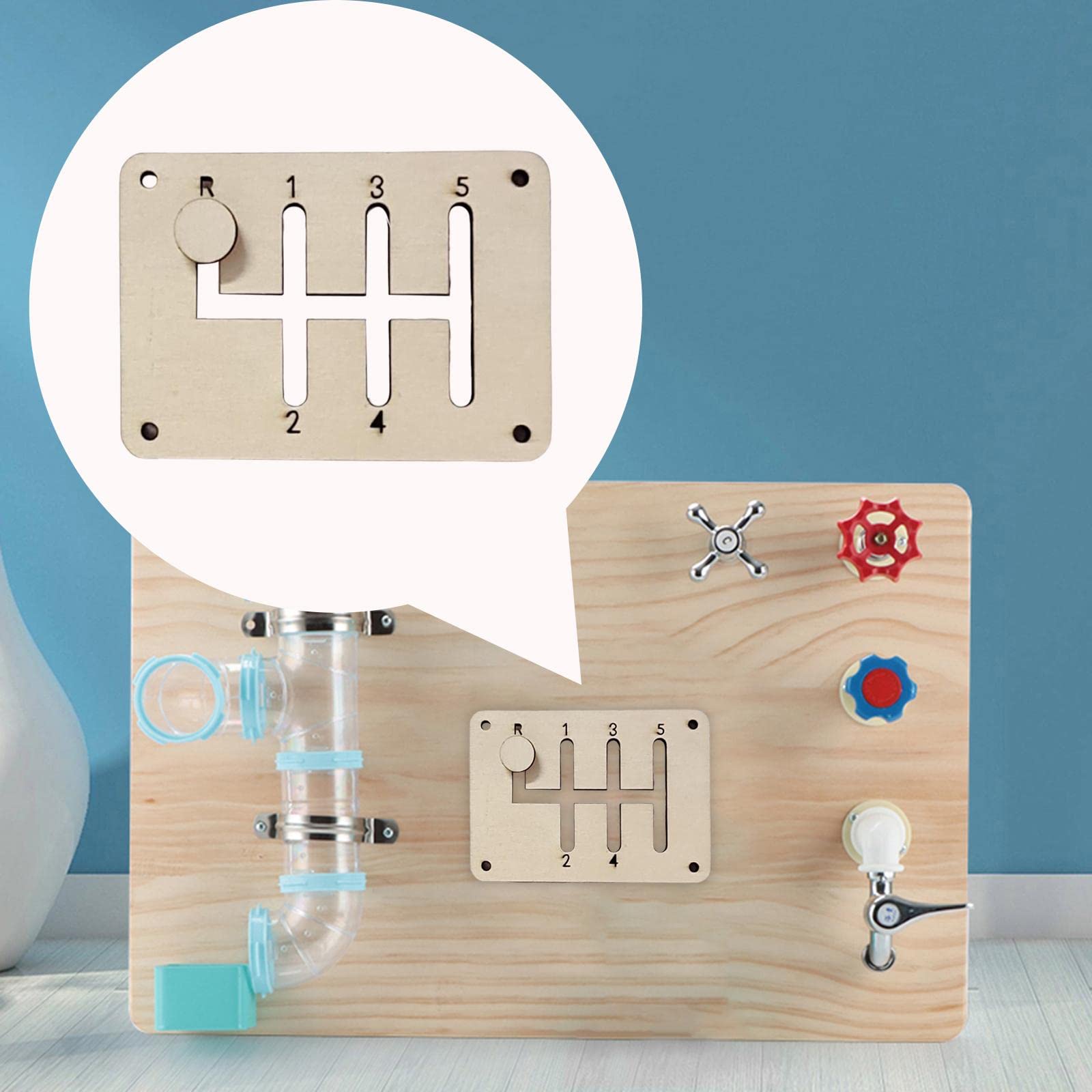 MERIGLARE Kids Busy Board Parts - Wooden Montessori Activity Board DIY Materials