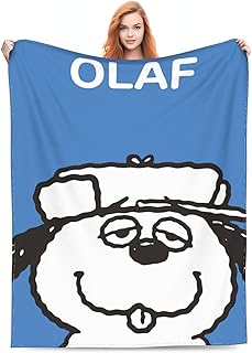 オラフ スヌーピー アニメ ブランケット フランネル ふわふわ 軽量 暖かい 四季適用 かわいい 子供用 保育園 冷房対策 L182 60″x50″