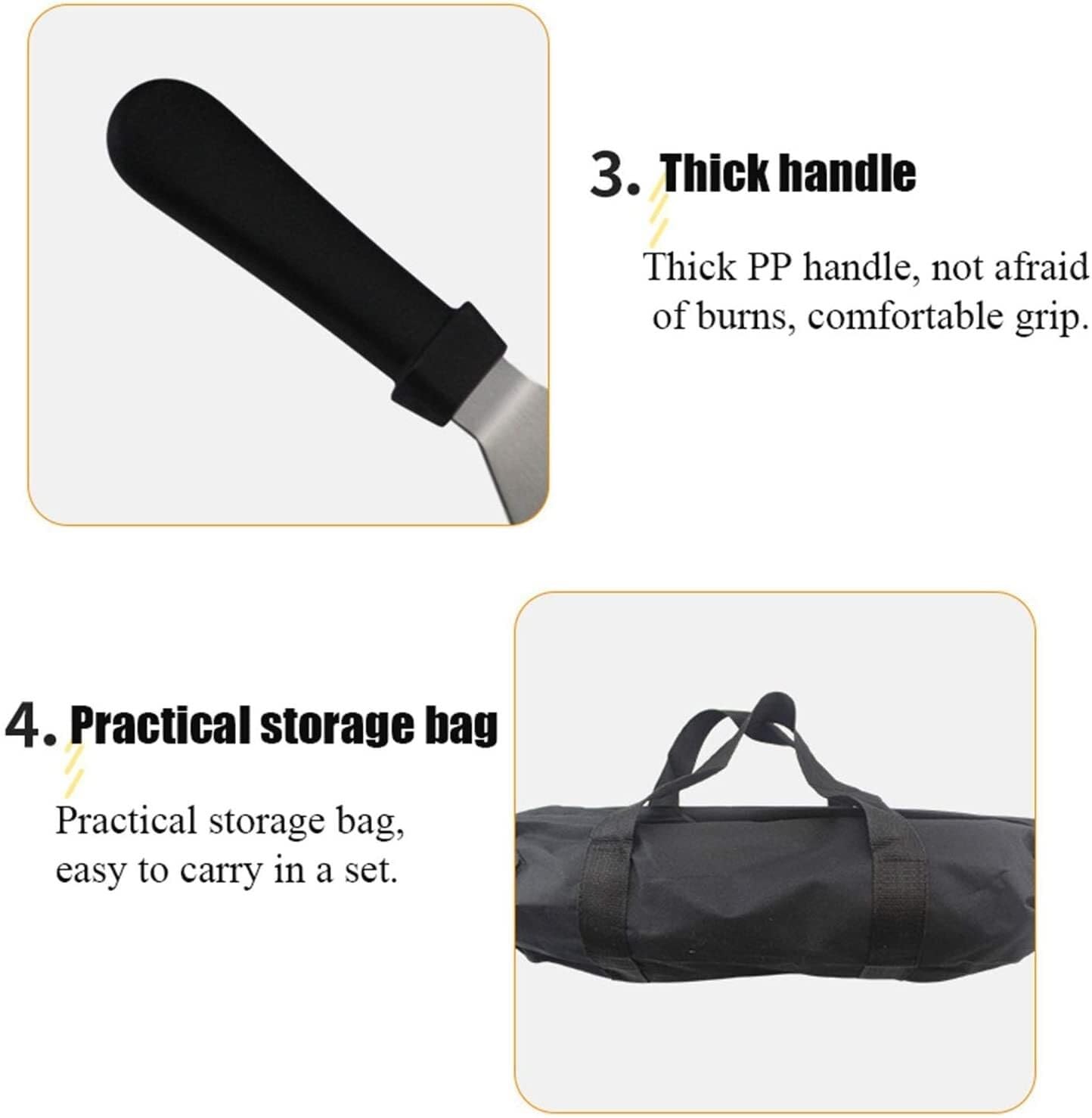 Set di 15 Utensili per Barbecue, Kit di Accessori in Acciaio Inossidabile per Barbecue all'aperto, Campeggio e Uso in Cucina