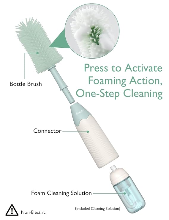 Momcozy KleanPal Pro Baby Bottle Washer & Momcozy Bottle Brush Kit