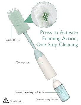 Momcozy KleanPal Pro Baby Bottle Washer & Momcozy Bottle Brush Kit