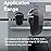 EUDEMON Child Safety Heat-Resistant Oven Door Lock, Oven Front Lock for Kids Easy to Install, Use Adhesive,No Screws or Drill (1 Pack,Black)(ONLY for Flat Surface)