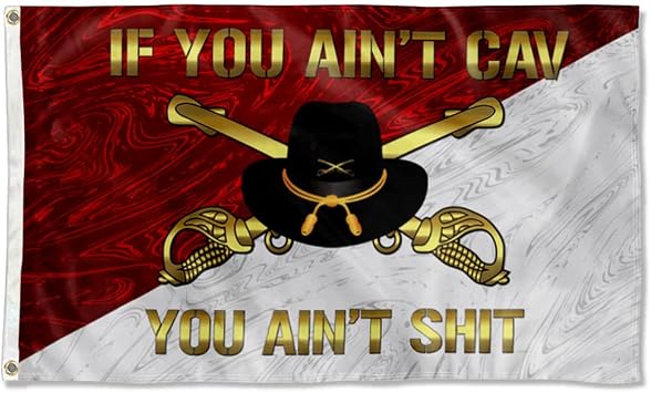 Fyon Cavalry You Aint Shit Flag 3x5Feet Military Banner with 2 Brass Grommets
