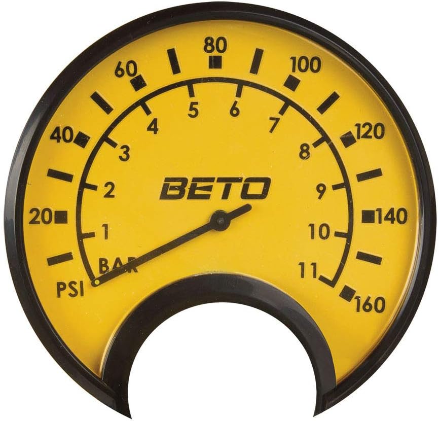 BETO Unisex's Floor Pump, Yellow