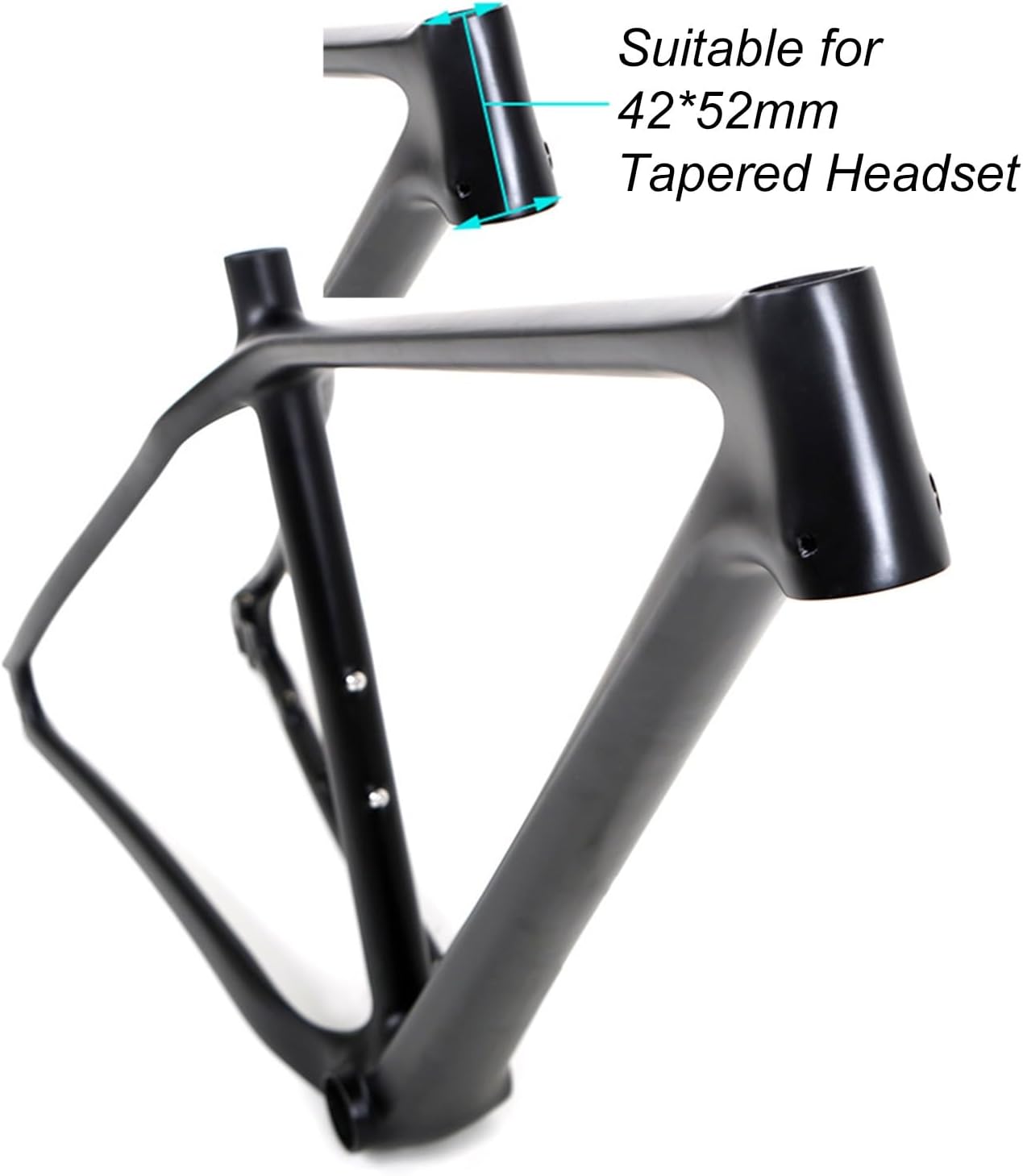 MirOdo Black Bike Frames 27.5/29er Carbon Fiber Mountain Bike Frames 15/17/19'' QR 9x135mm Disc Brake AM XC Cyclocross Hardtail Frame Internal Routing BB92*41 Press-in(Color:Matte Black,Size:27.5/29"*