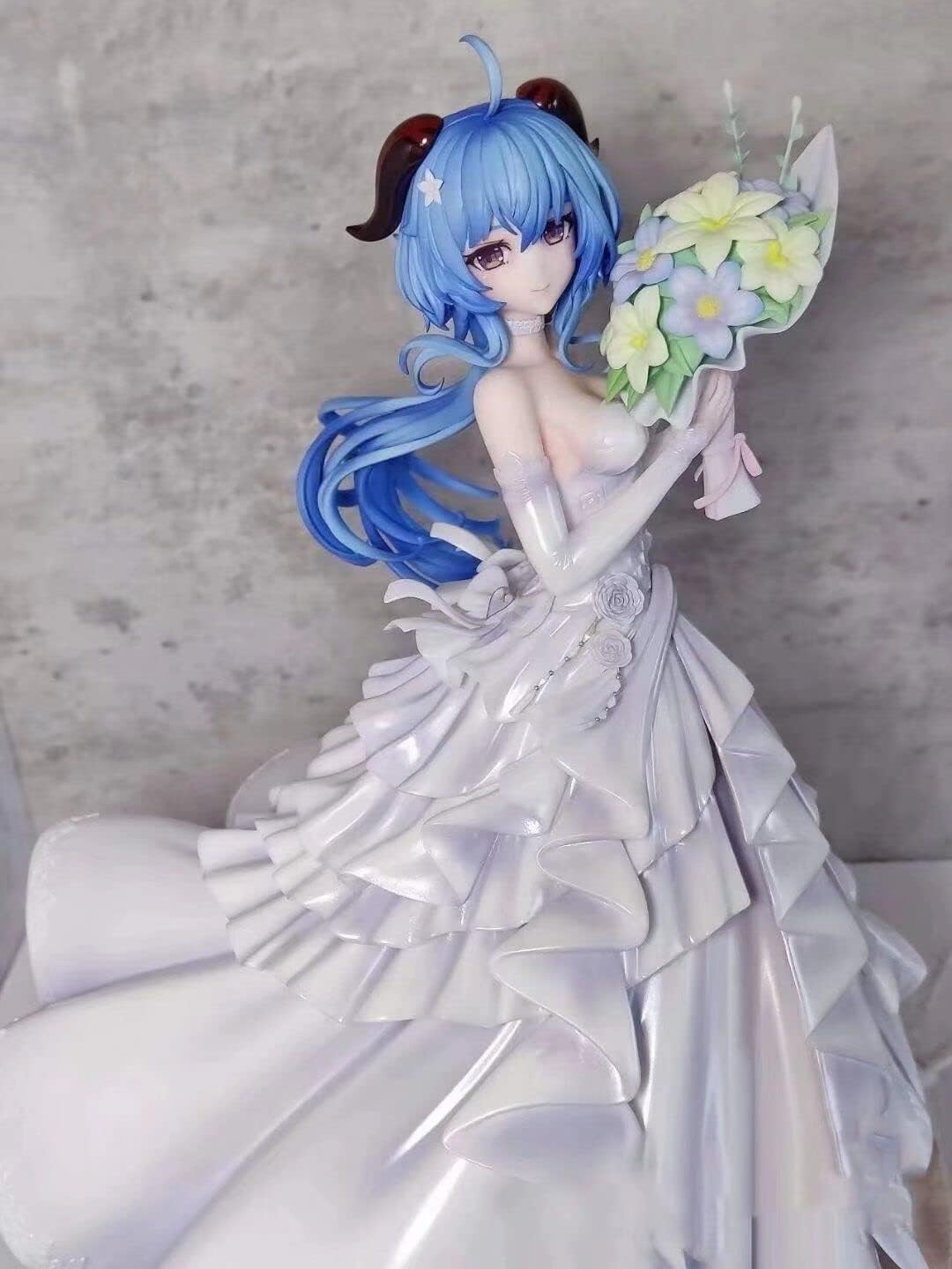 NmomoytuGenshin Impact Ganyu Plenilune Gaze Anime Figure WF2022 Action Figurine Keqing Klee Hutao Collectible Model Kawaii Doll Toy Gift 25cm withretailbox C