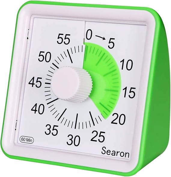 Minuteur Visuel, Outil D'apprentissage Silencieux | Minuteur Numérique