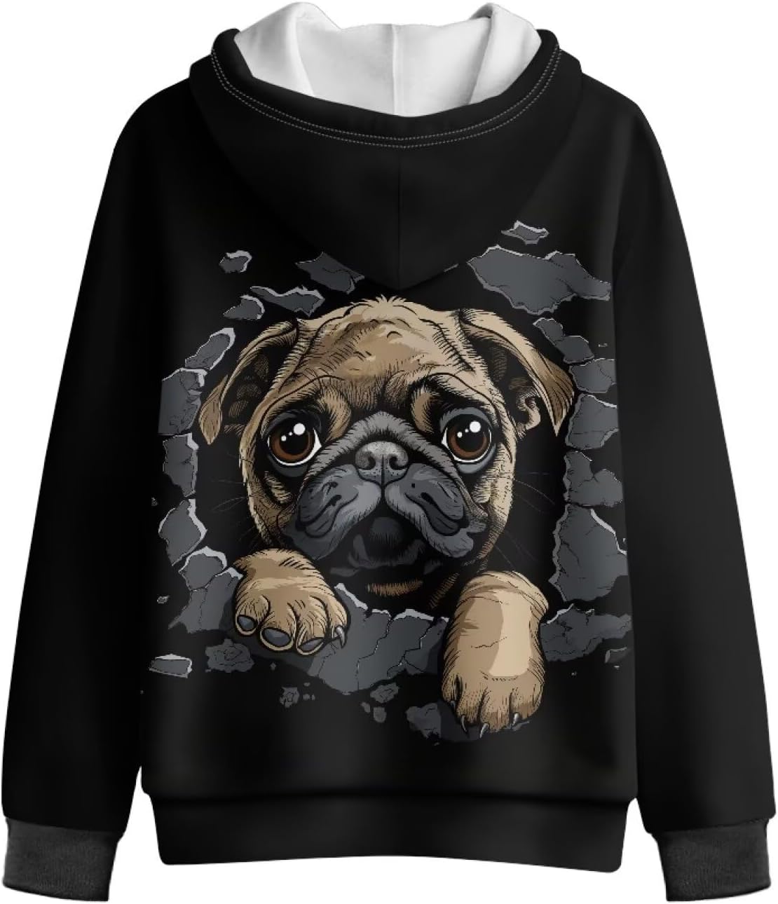 Girl's Long Sleeve Sweatshirts Zip Up Hoodies with Pockets Pullover Hooded Fall Jacket for Unisex Kids S-XL