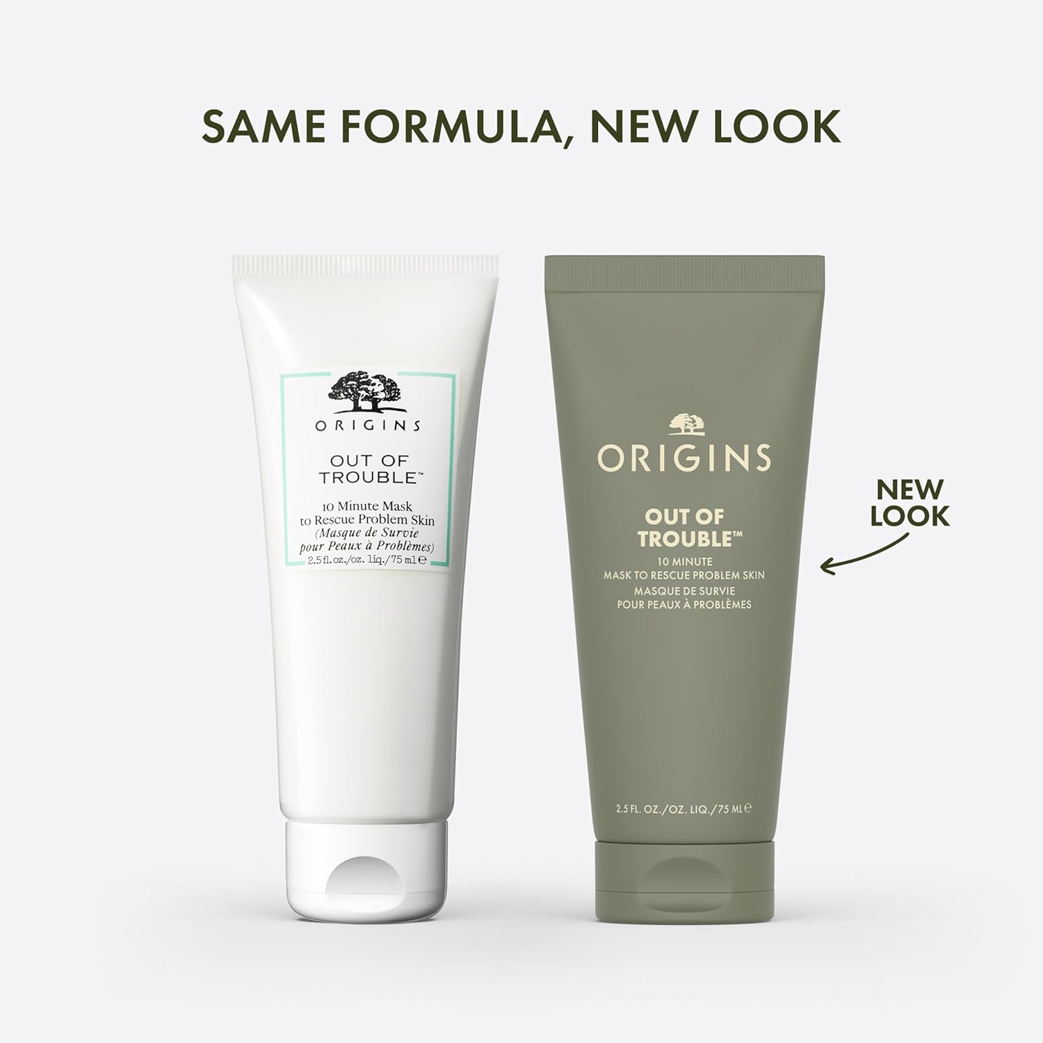 Origins Out of Trouble Mask to Rescue Problem Skin | Absorbs Oil & Smooths Texture | With Zinc & Sulfur, 75 ml - Image 2