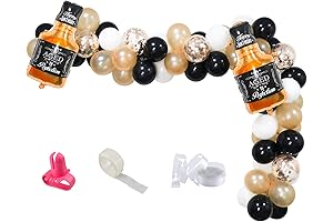 Whiskey Balloons Garland Arch Kit: The Midas Touch to Elevate Your Birthday Bash