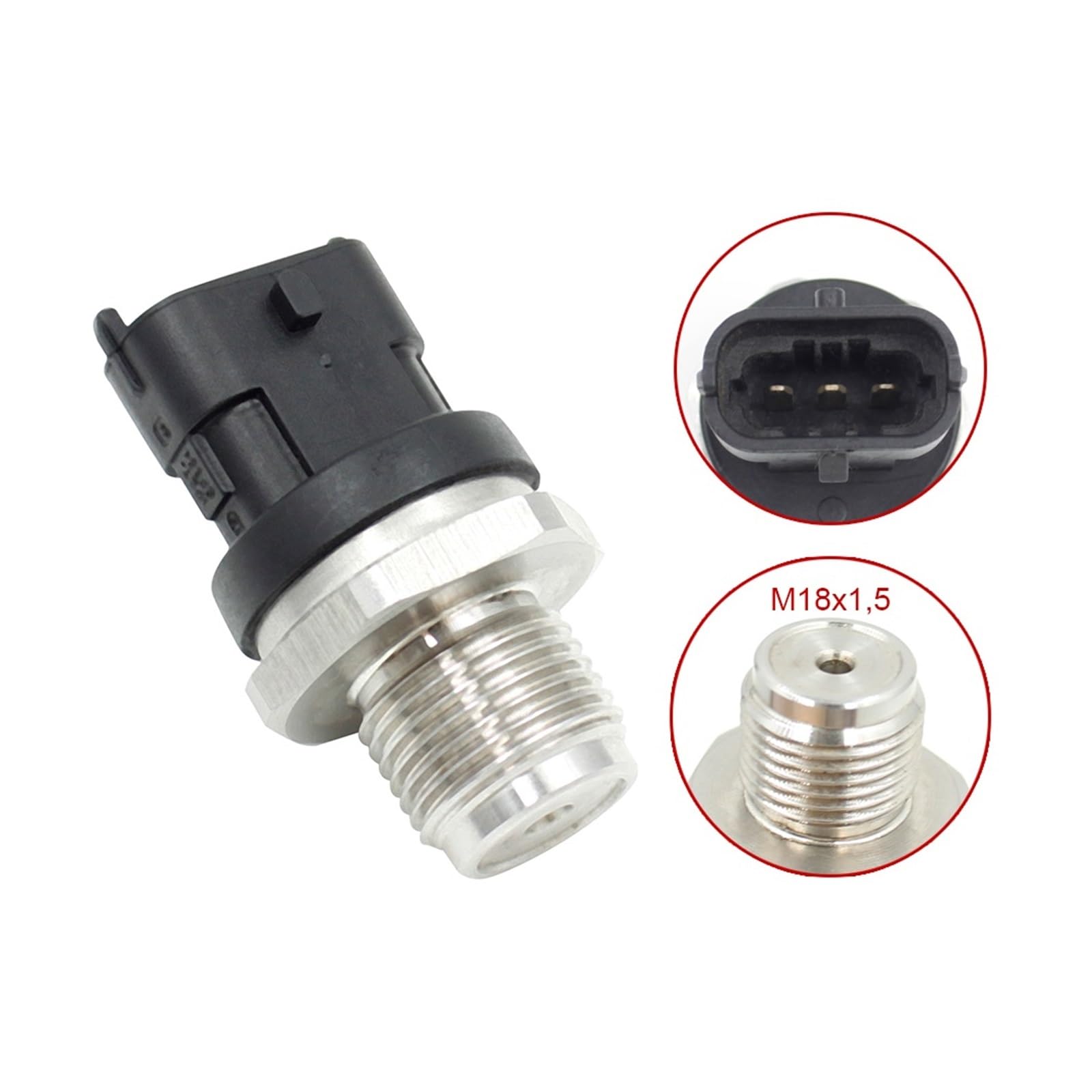 LOGEA Interruttore del sensore di Pressione Carburante Common Rail Regolatore di Alta Pressione Sensore Fit for Mahindra Pick-Up Scorpio SUV 2.2 2.5 0281002937 0281002706 0281002908