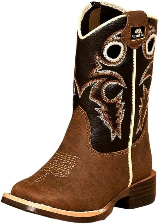M&F Western Kids Baby Boy's Trace (Toddler) Brown/Black 7 Toddler