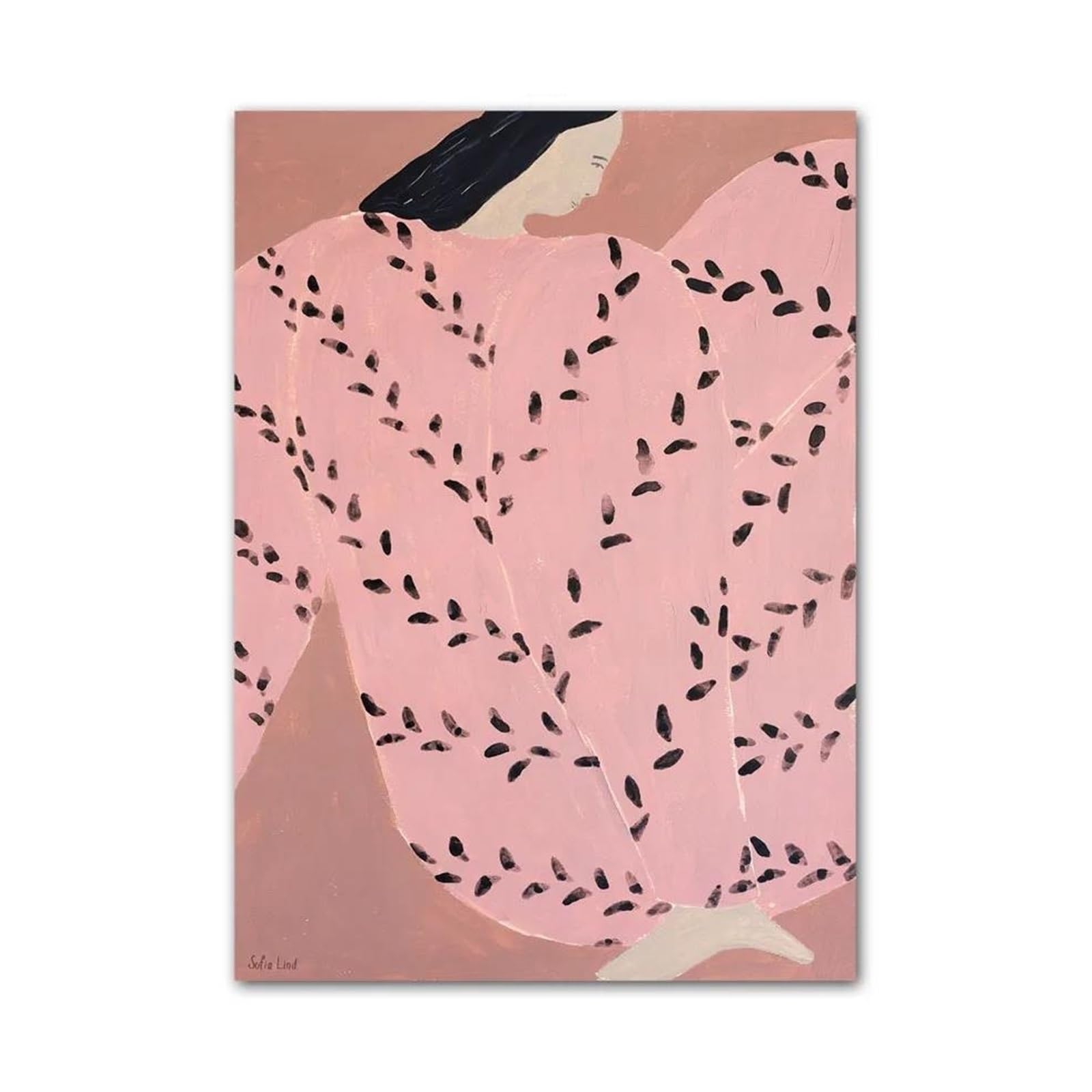 Affiche abstraite à rayures 40x60cm pour décoration murale minimaliste