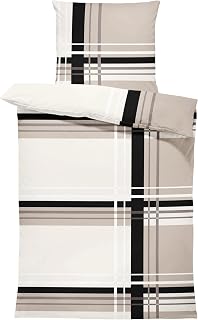 one-home Microfibre Bed Linen Set, Duvet Cover, Modern, Many Patterns, with Zip, Gr…