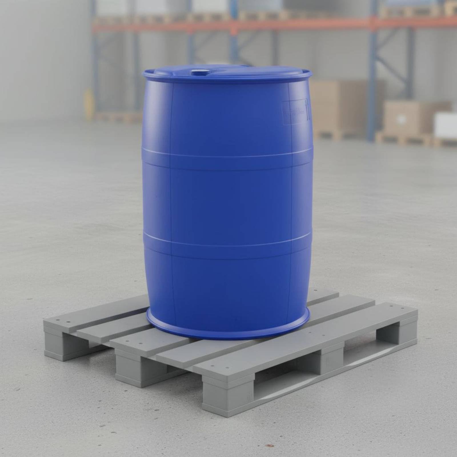 Fusto Industriale Contenitore Barile Bidone 4 Parole Chiave Prodotto HDPE per Alimenti con Coperchio a Fascia Doppia Antiperdita Adatto per Stoccaggio, Array, Blu, 8.5 Kg
