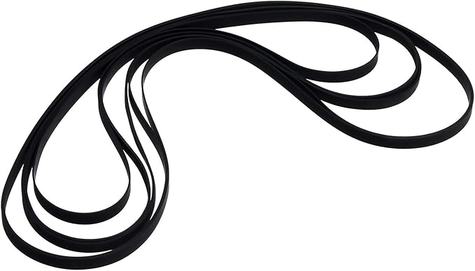 5 Pieces Turntable Belt with 5 Pieces Record Player Needle, Replacement Different Specifications Square Cassette Tape Machine Recorder Rubber Belt Diamond Stylus Replacement Needle for Turntable