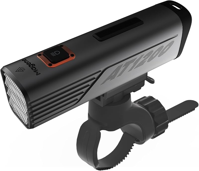 AT1200/1600 Smart Bike Headlights - Bright 1200/1600 Lumens, 85h Battery, Rechargeable Bicycle Light Front, Compatible with Garmin Edge 530+