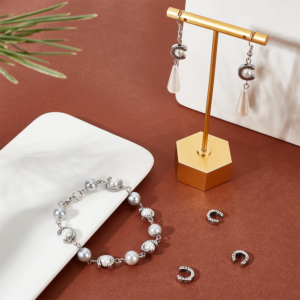 Charmes Pendentifs Hamsa Main En Acier Inoxydable - Doré Et Argenté, 16 Pièces, Pour Fabrication Bijoux DIY