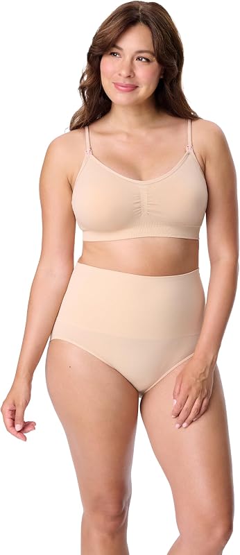 Motherhood Maternity Women's Wireless Clip Down Seamless Nursing Bra for Breastfeeding