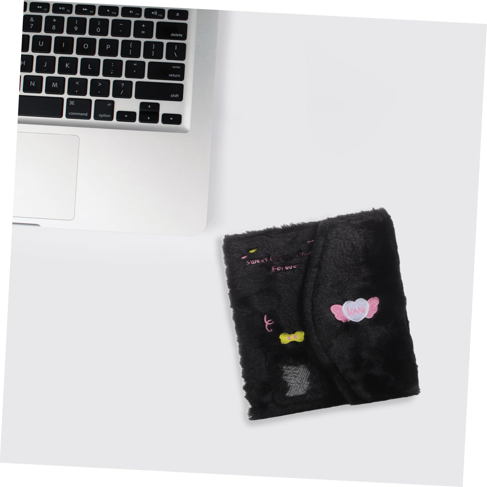Album Raccoglitore di Fotocard Mini Nero in Peluche e Plastico