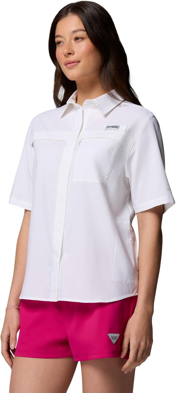 Columbia Womens PFG Castback Woven Short Sleeve