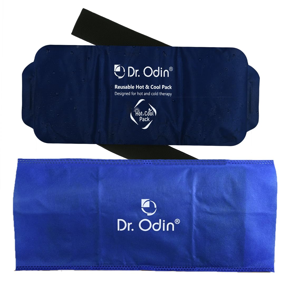 Dr. Odin Reusable Hot and Cold Pack for Pain Relief with Washable Cotton Cover and Adjustable Strap, Microwaveable Gel Pack, Icepack (Nylon) — Amazon image 9