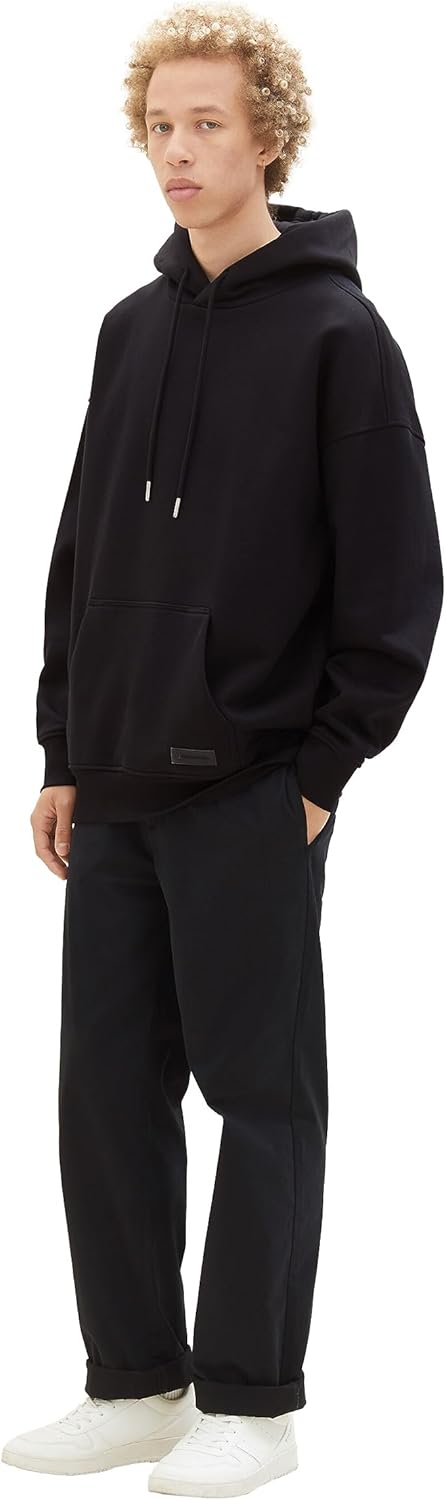 TOM TAILOR Denim Felpa Uomo Con Cappuccio E Cerniera – Morbida, Cotone, Vestibilità Normale - 4