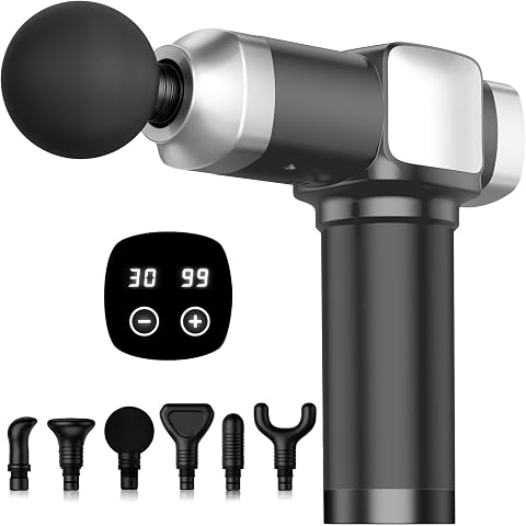 Massage Gun Deep Tissue Handheld Percussion Muscle Massager for Back, Neck & Sho