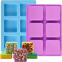 Vista 17 de Sakolla Paquete de 2 moldes cilíndricos de silicona para jabón, 15 moldes redondos de silicona para jabón hecho a mano, barras de loción, bombas