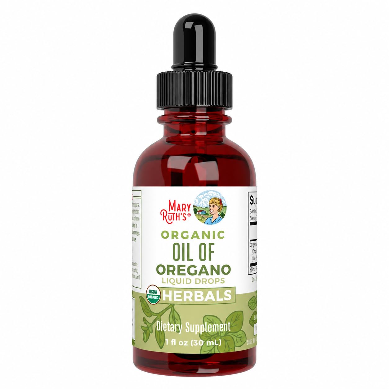 MaryRuth Organics, Oil of Oregano Drops, Vegan Oregano Oil Drops, 30ml, Vegetarian, Gluten Free, Soy Free, GMO Free