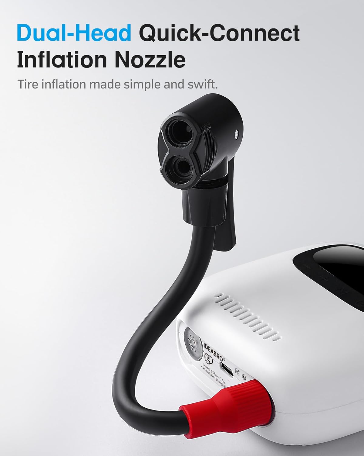 Portable Inflator 150PSI, Cordless Air Compressor with Digital Pressure Gauge, Air Pump for Car, Motorcycle, Bicycle, Ball