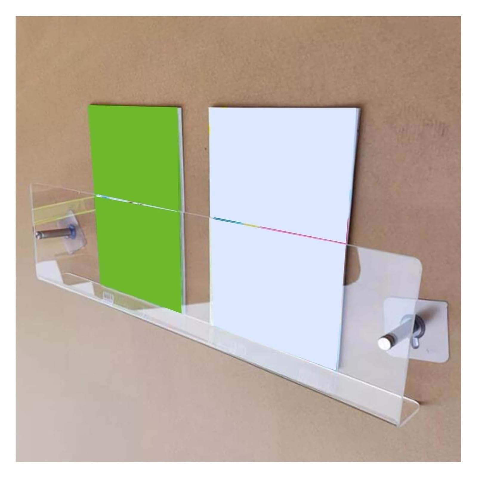 Portafolletos acrílico de pared expositor transparente versátil varios tamaños de 30 a 100cm