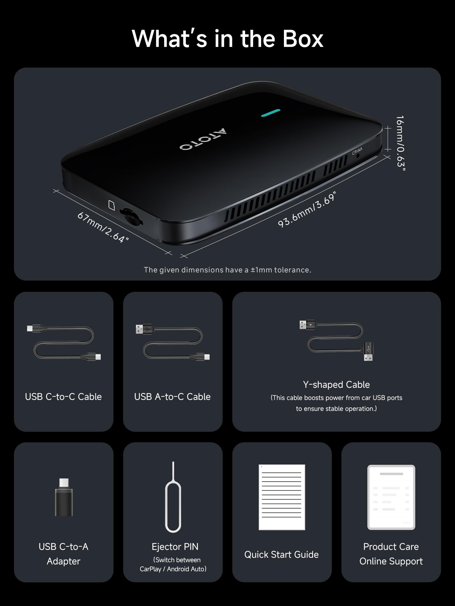 Amazon.com: MYATOTO Magic AI Box, Wireless CarPlay/Android Auto