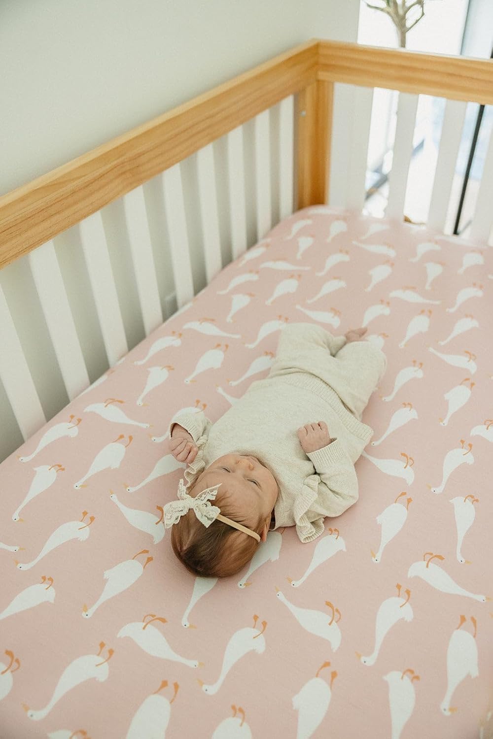 Premium Fitted Knit Crib Sheet/Toddler Sheet Goosie by Copper Pearl, CP-CRSH-0125-NSZ