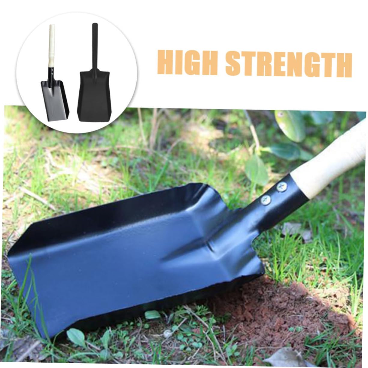 POPETPOP 2 Pezzi Set Di Coltivatori Da Giardino Pala in Ferro Mini Attrezzo Da Giardinaggio Per Diserbo Rimozione Della Neve Uso Esterno